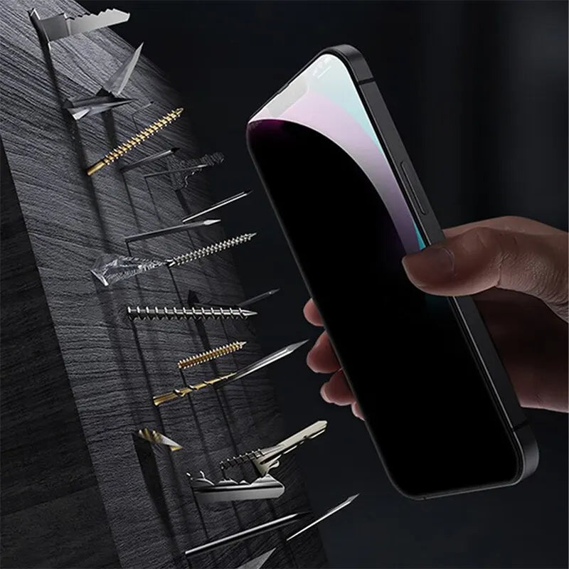 4-Pack Anti-Spy Tempered Glass Screen Protectors (iPhone Series)