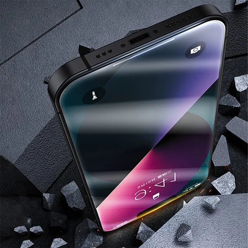 4-Pack Anti-Spy Tempered Glass Screen Protectors (iPhone Series)