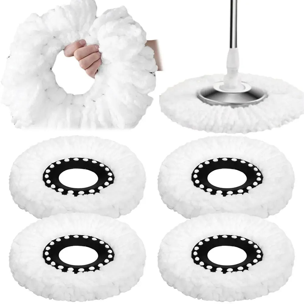 Premium Microfiber Spin Mop Replacement Head – Reusable Deep Cleaning Mop Refill (Universal Fit)