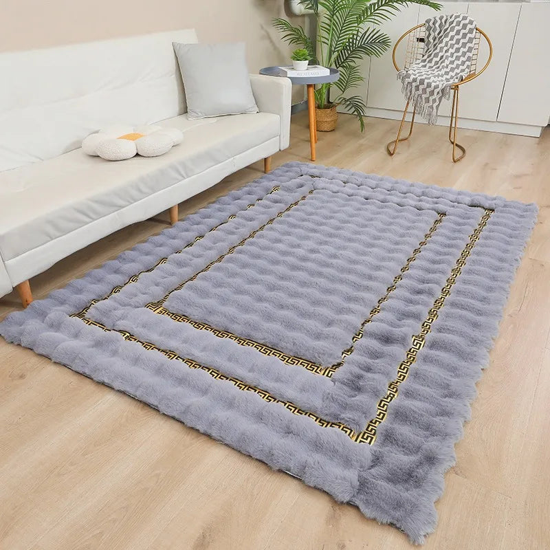 Luxury Plush Rectangle Area Rug – Soft, Washable & Non-Slip