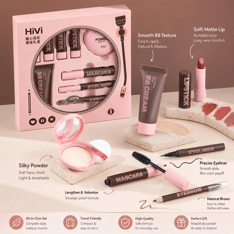 All-in-One 9-Piece Beauty Makeup Set