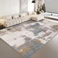 Modern luxury Abstract Plush Area Rug – Large Washable Living Room & Bedroom Carpet | Anti-Slip Geometric Floor Mat