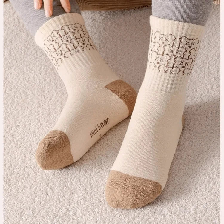 CozyKids™ Winter Thermal Plush Socks – 5 Pair Pack
