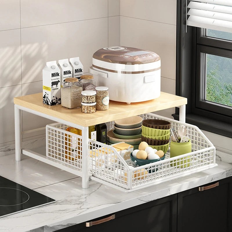 Multi-Purpose Kitchen Countertop Organizer Shelf