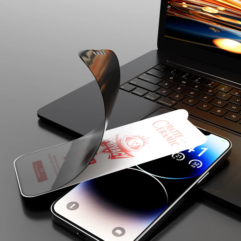 Matte Privacy Ceramic Screen Protector (iPhone Series)