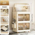 Kitchen Dish & Bowl Storage Rack with Lid