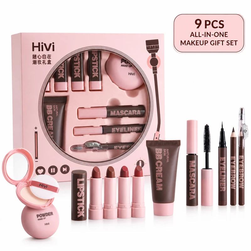 All-in-One 9-Piece Beauty Makeup Set