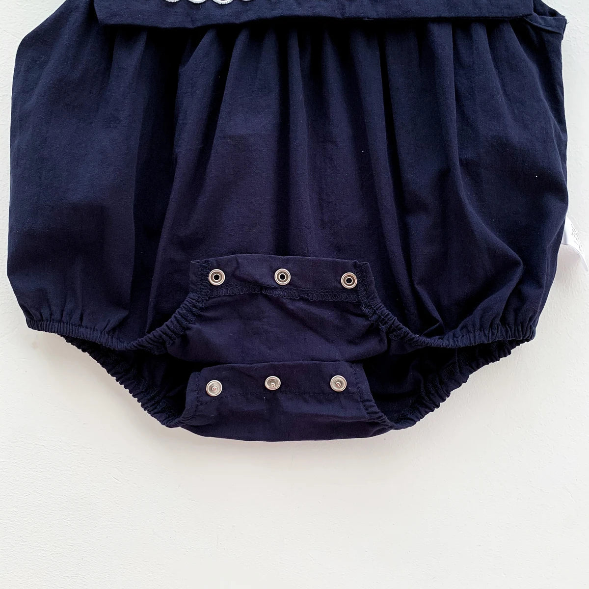 Elegant Embroidered Baby Sleeveless Romper