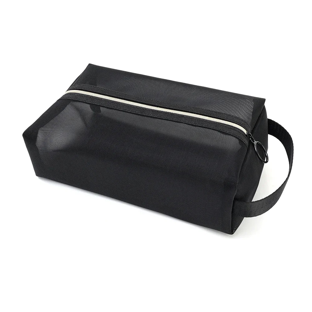 3-Piece Mesh Travel Cosmetic Organizer Bag Set