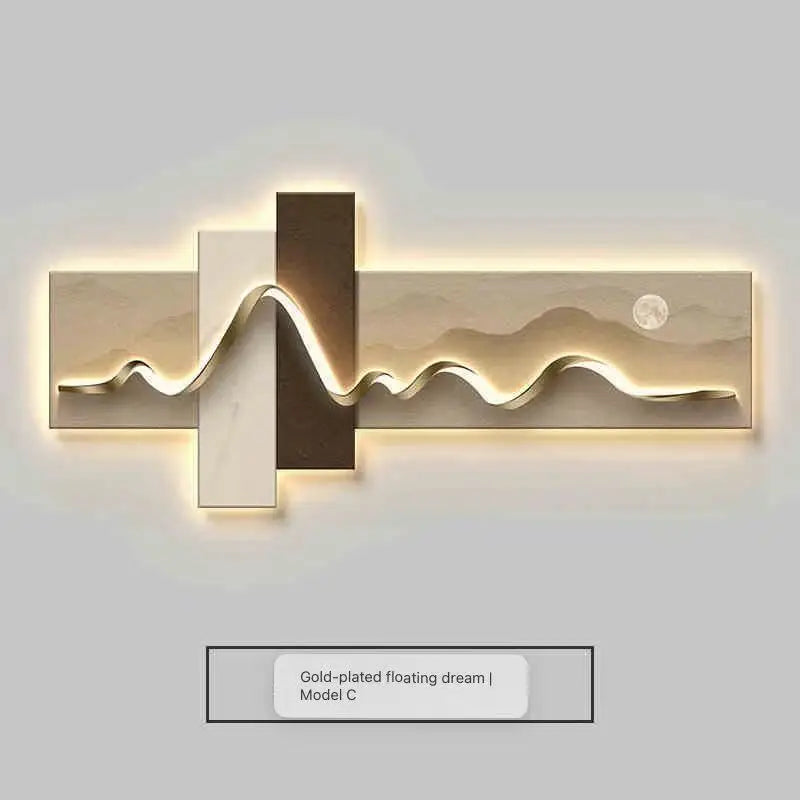 Luxury LED Wall Art – Modern Ambient Light Canvas for Living Room & Home Décor