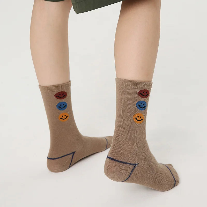 Boys’ Trendy Cotton Crew Socks – 4 Pair Pack