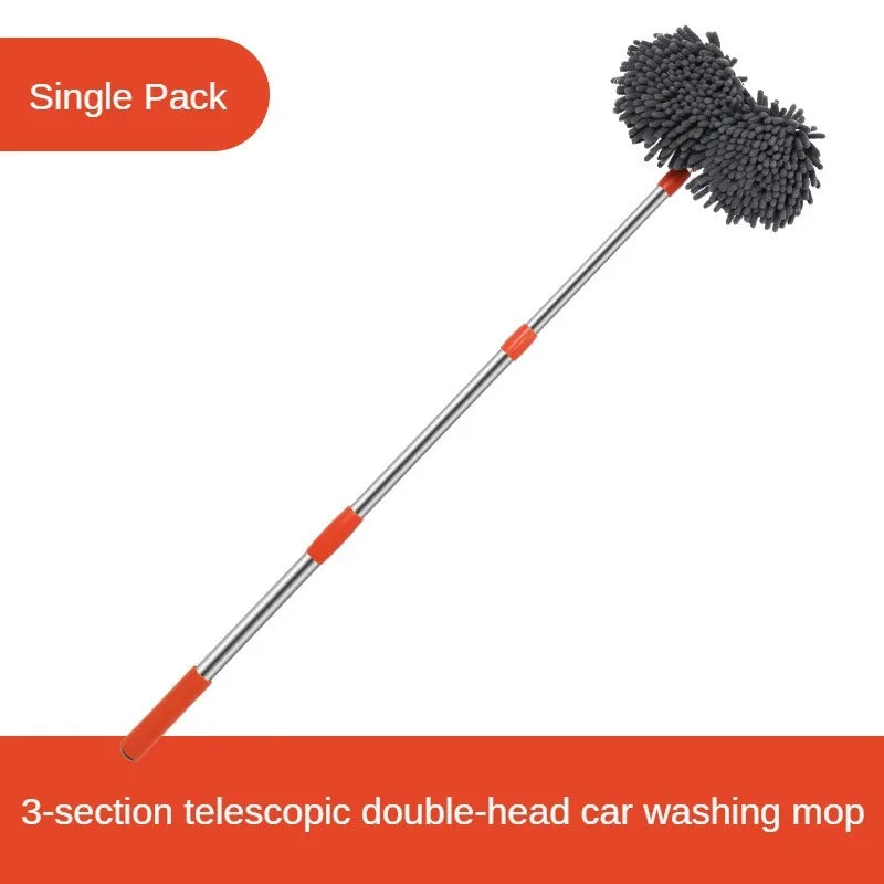 Premium Telescopic Car Wash Mop with 360° Rotating Head