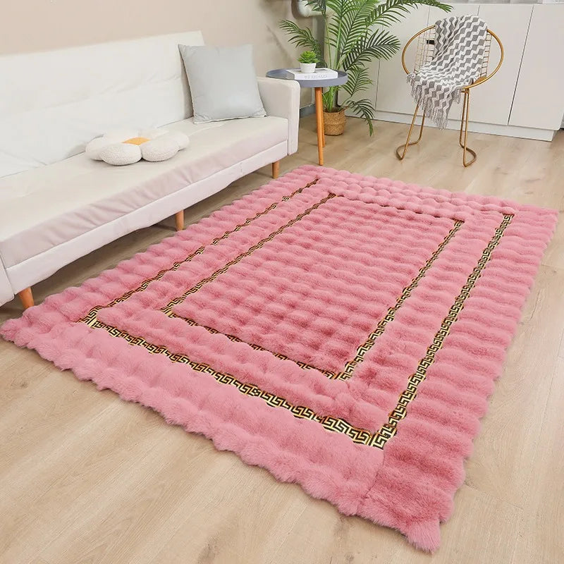 Luxury Plush Rectangle Area Rug – Soft, Washable & Non-Slip