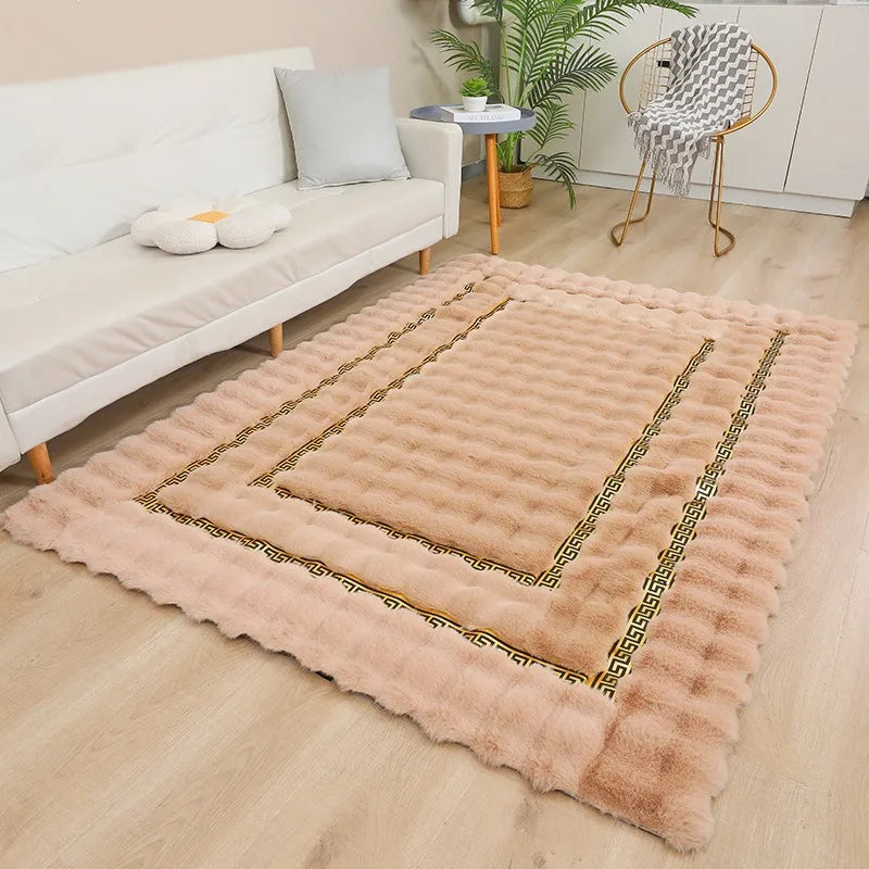 Luxury Plush Rectangle Area Rug – Soft, Washable & Non-Slip