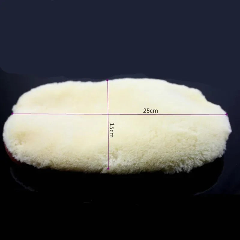 Premium Soft Wool Car Wash Cleaning Mitt – Scratch-Free Detailing Glove