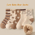 CozyKids™ Winter Thermal Plush Socks – 5 Pair Pack