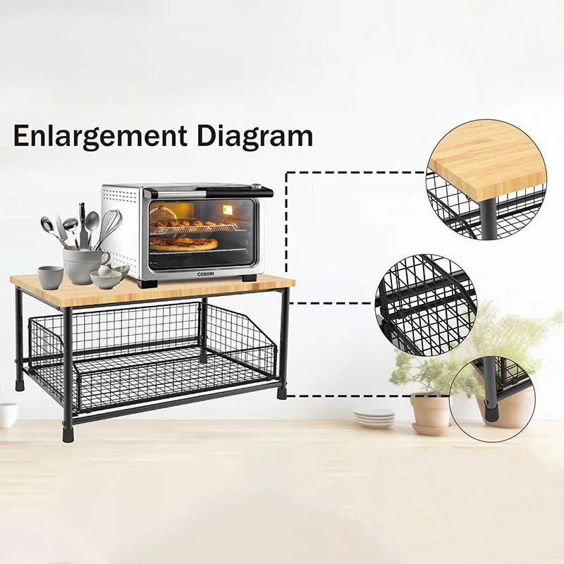 Multi-Purpose Kitchen Countertop Organizer Shelf