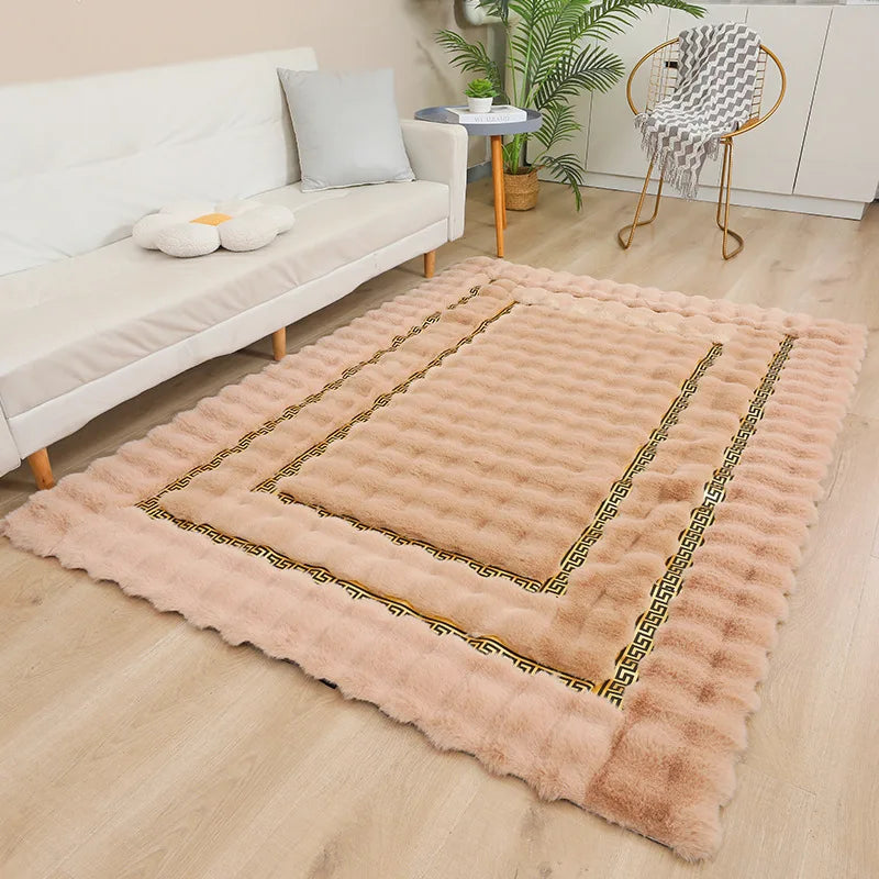 Luxury Plush Rectangle Area Rug – Soft, Washable & Non-Slip