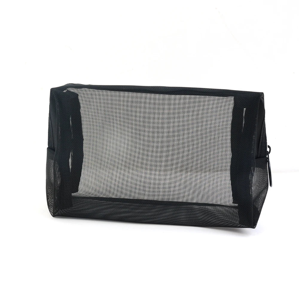 3-Piece Mesh Travel Cosmetic Organizer Bag Set