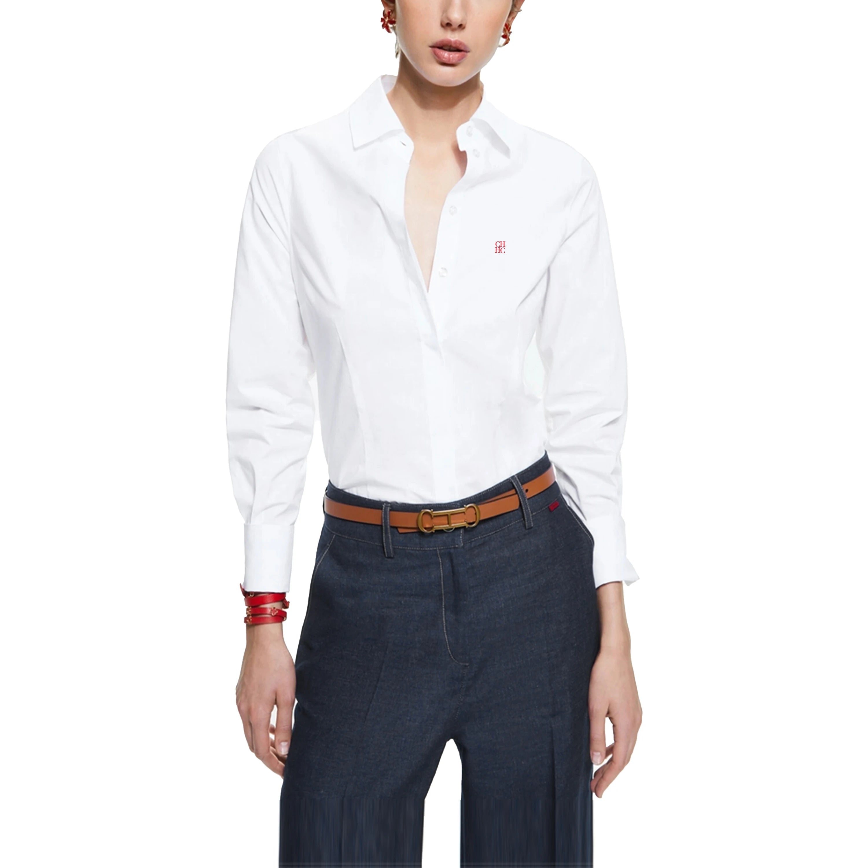 Elegant Vintage Slim Fit Office Blouse